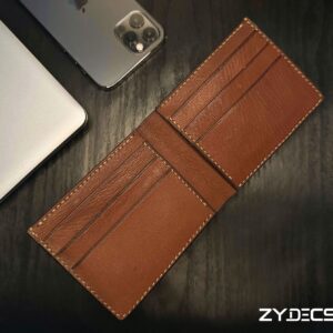 Vintage Brun V1 Luxury Leather Bifold Men's Wallet